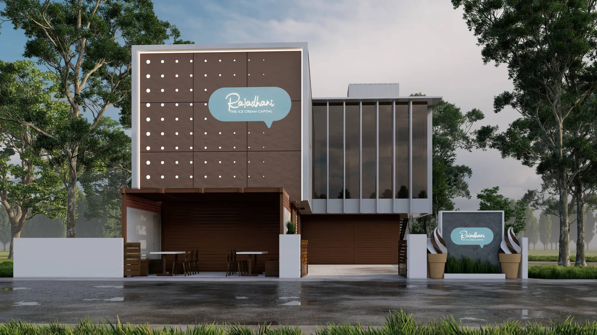 Rajadhani Ice Cream Factory, Kandanad