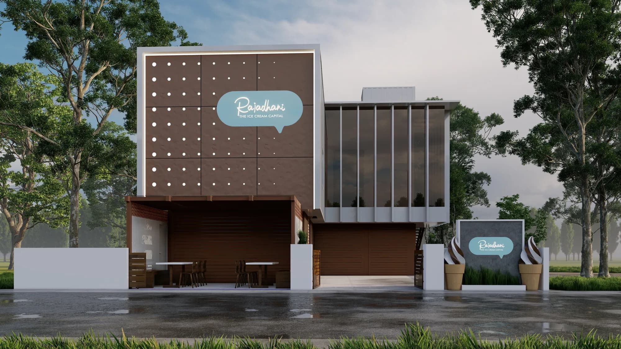 Rajadhani Ice Cream Factory, Kandanad